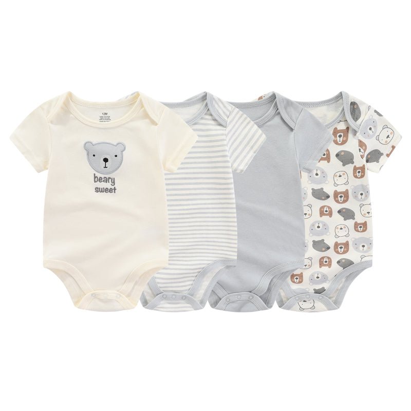 Beary Sweet Bodysuit Set (4-Pack) - authentic supplier product photo